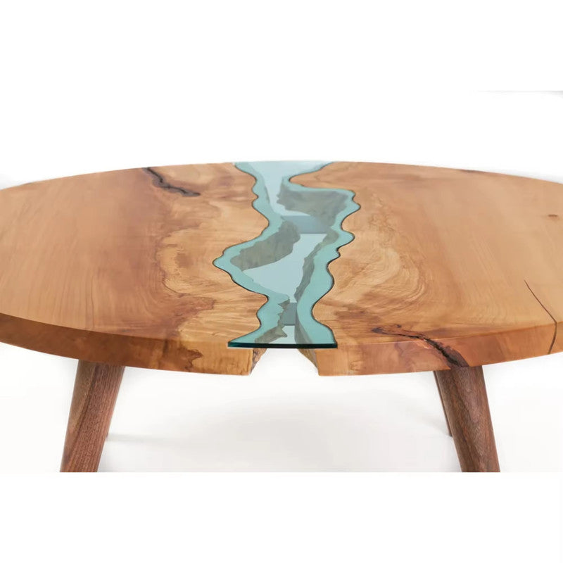 Beautiful River Glass Table