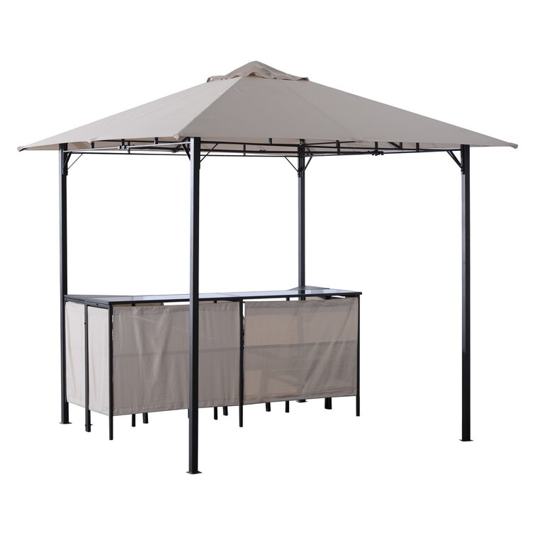 Metal Bar Set with Stools