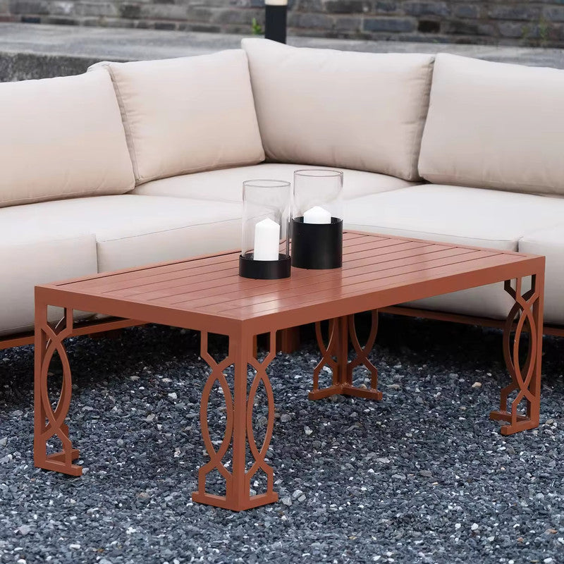 4 Piece Aluminum Sofa Seating Set for Patio and Garden