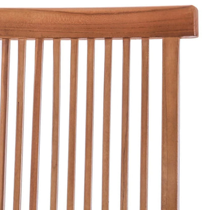 Folding Brown Teak Garden Chair