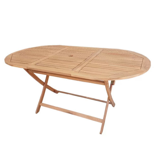 Sustainable Natural Acacia Wood Folding Dining Table