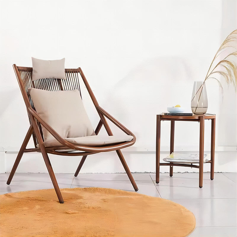 High Back Outdoor Garden PE Rattan Chair