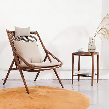 High Back Outdoor Garden PE Rattan Chair