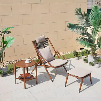 High Back Outdoor Garden PE Rattan Chair