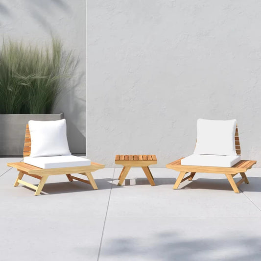 Teak Wood and Comfortable Cushion Outdoor Furniture