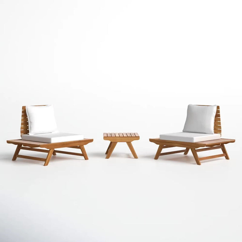 Teak Wood and Comfortable Cushion Outdoor Furniture