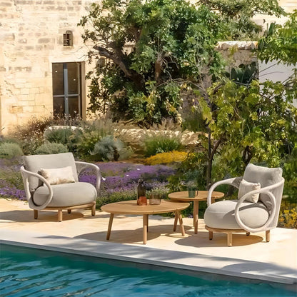 Rope Ring Armrests Rope Woven Sofa Set