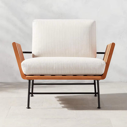Solid Teak Wood Chair with Cushion