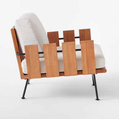 Solid Teak Wood Chair with Cushion
