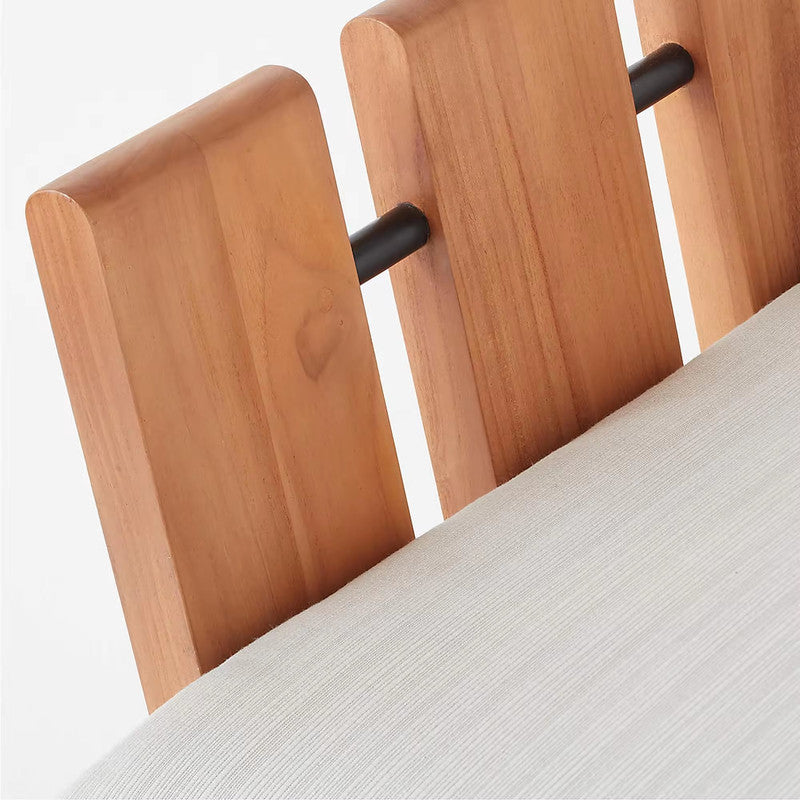 Solid Teak Wood Chair with Cushion