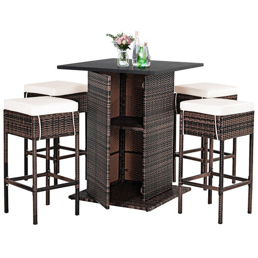 Bar Set with 4 Stools
