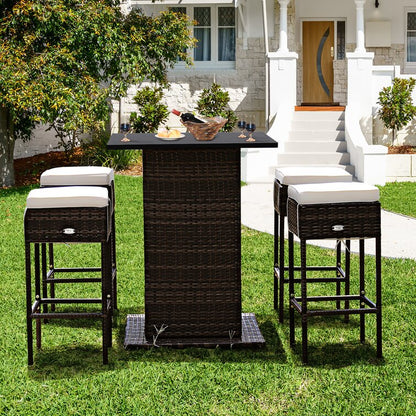 Bar Set with 4 Stools