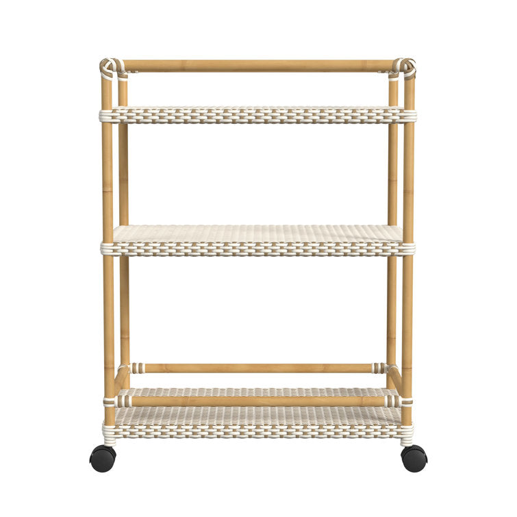 Bar Cart with Metal Outer Material