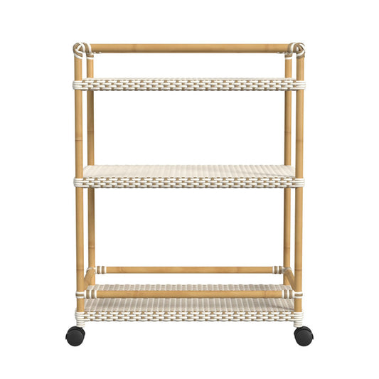 Bar Cart with Metal Outer Material
