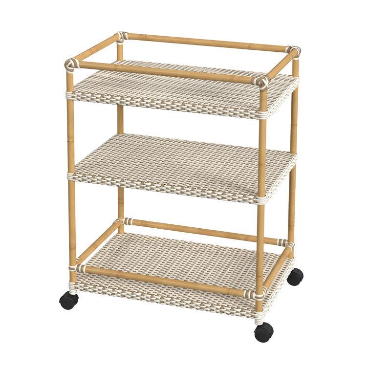 Bar Cart with Metal Outer Material