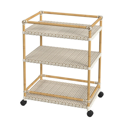 Bar Cart with Metal Outer Material