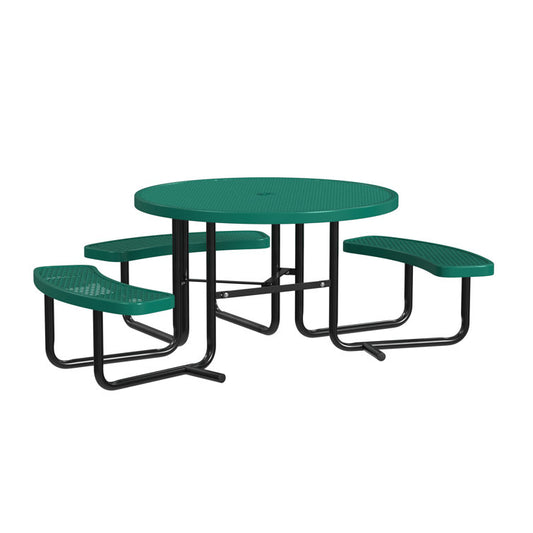 Craft 46'' Round ADA Accessible Outdoor Picnic Table with 3 Bench Seats