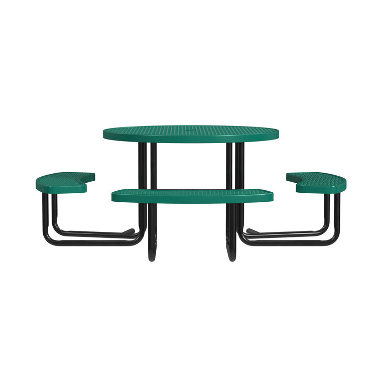 Craft 46'' Round ADA Accessible Outdoor Picnic Table with 3 Bench Seats