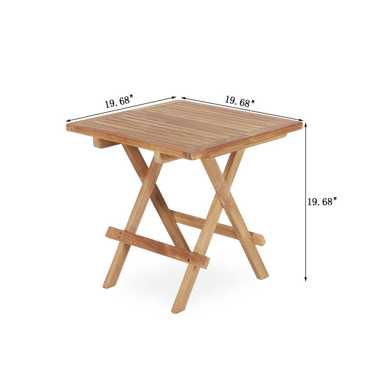 Folding Teak Side Table