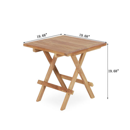 Folding Teak Side Table