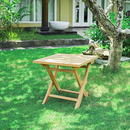 Folding Teak Side Table